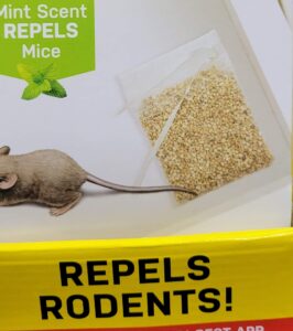 Home remedy for mice- mouse repellent packs.